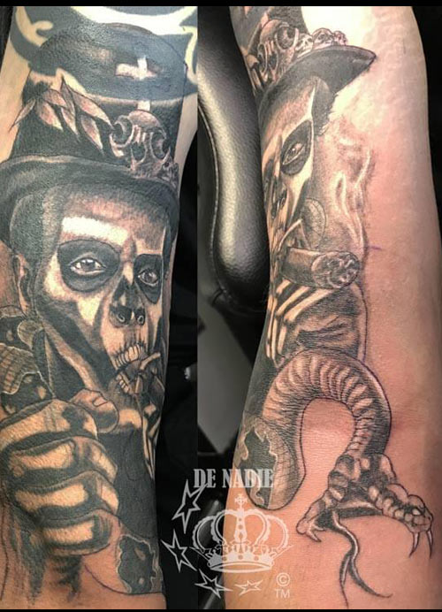 Voodoo child tattoo done by Infierno 