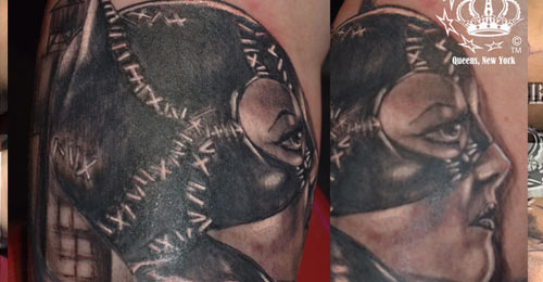 tatuaje de Gatubela Infienro Queens NY