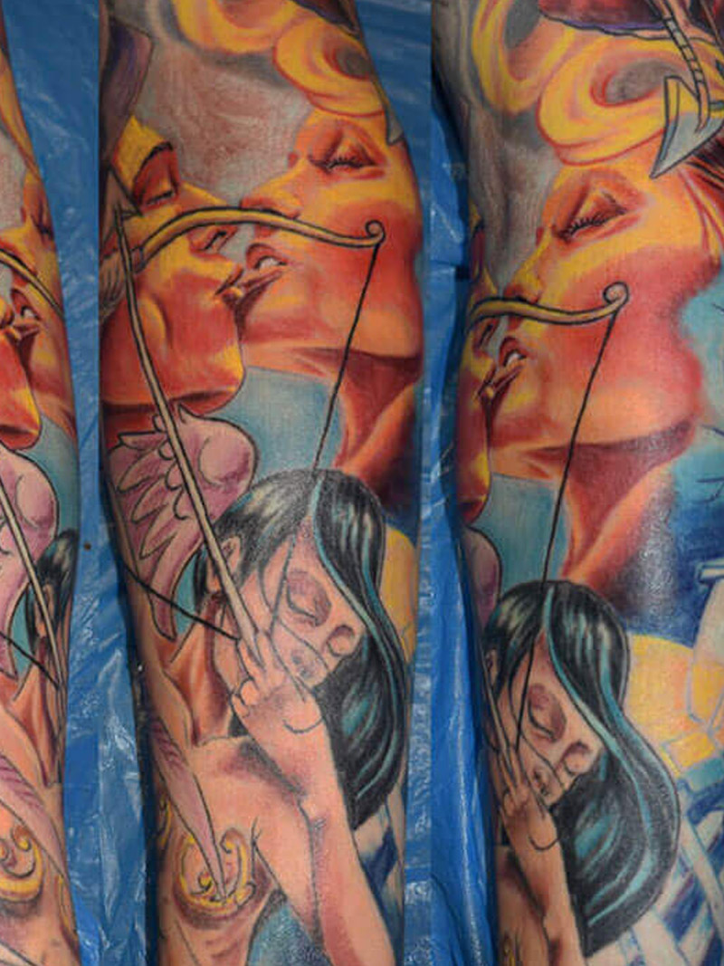 Love tattoo done by Infierno Queens NY