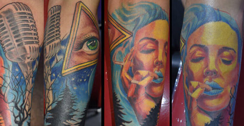 color slevee done by Infierno Pain ink
