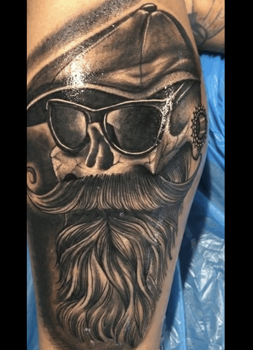 tatuaje de el Pinche chino hecho por Rana ramos