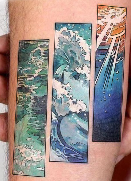 color tattoo done by Rana ramos Queens